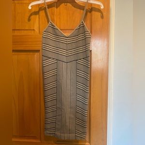 Bcbg olive green and black bodycon dress